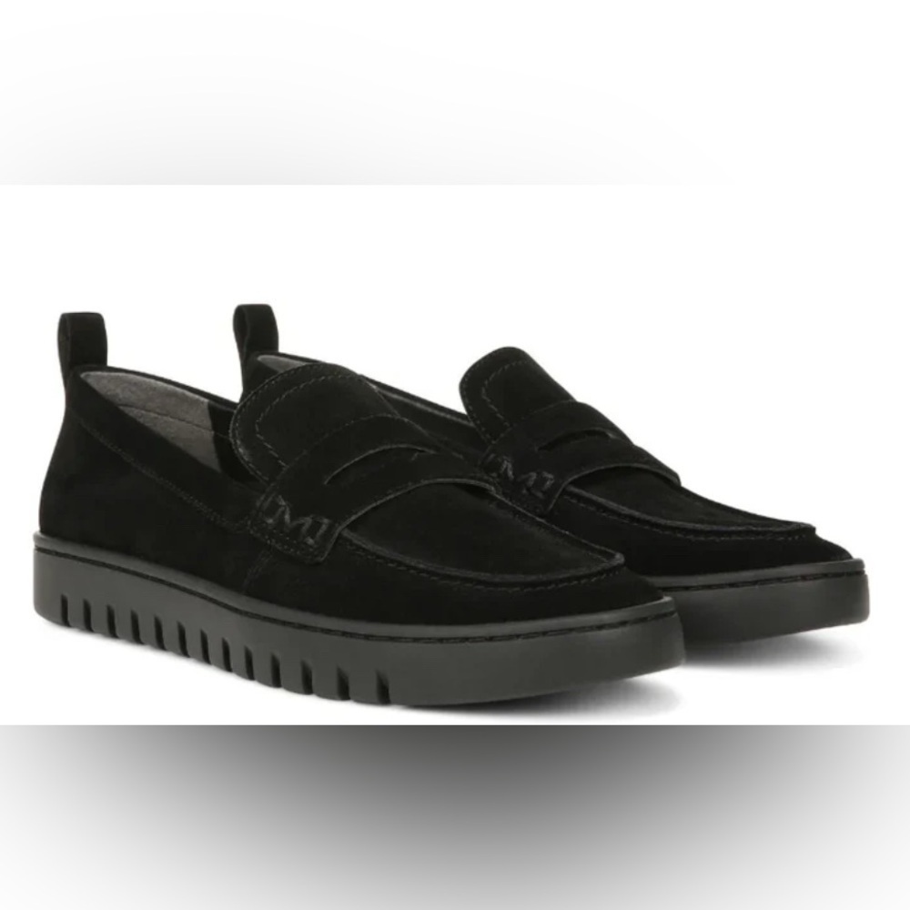Vionic Women’s Vionic Uptown Loafer – Black Suede 9 Wide